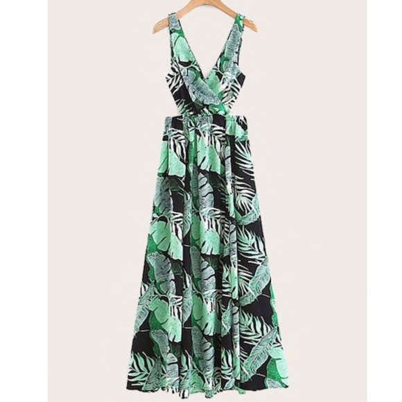 shein tropical dress